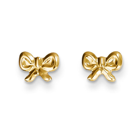 14k Madi K Bow Post Earrings SE2041 - shirin-diamonds