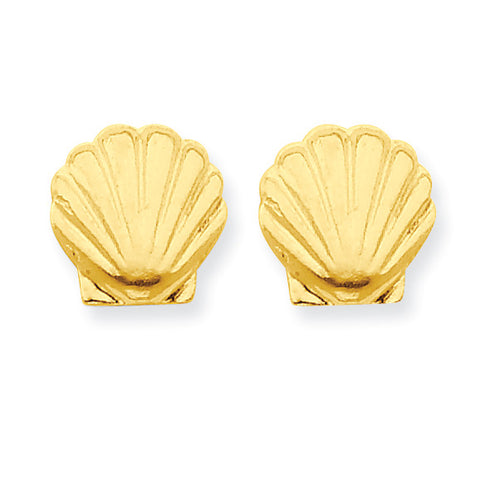 14k Madi K Shell Post Earrings SE2199 - shirin-diamonds