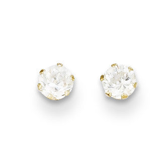14k Madi K CZ Stud Post Earrings SE2269 - shirin-diamonds