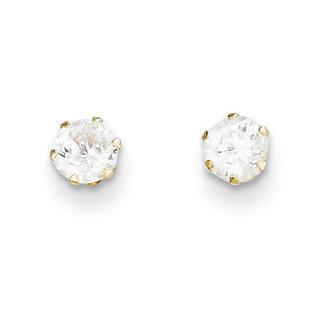 14k Madi K CZ Stud Post Earrings SE2270 - shirin-diamonds