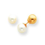 14k Madi K Reversible FW Cultured Pearl & Bead Earrings SE263 - shirin-diamonds