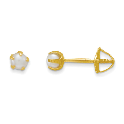14k Madi K 2.5mm FW Cultured Pearl Earrings SE266 - shirin-diamonds