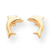 14k Madi K Sm. Dolphin Earrings SE310 - shirin-diamonds