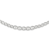 14K White Gold Diamond Cut Necklace SF2169 - shirin-diamonds