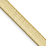 14K Yellow Gold 5.0mm Silky Herringbone Chain