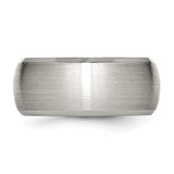 Stainless Steel Beveled Edge 10mm Brushed and Polished Band