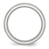 Stainless Steel 4mm April Clear CZ Ring