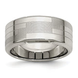 Stainless Steel Textured Ring - shirin-diamonds