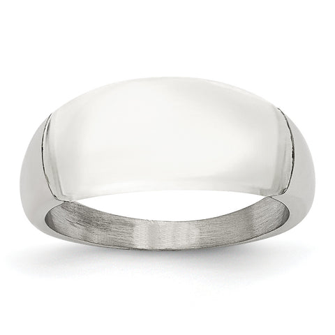 Stainless Steel 8mm Cats Eye Ring SR179 - shirin-diamonds