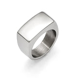 Stainless Steel Polished Ring - shirin-diamonds