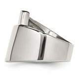 Stainless Steel Polished Fancy Ring