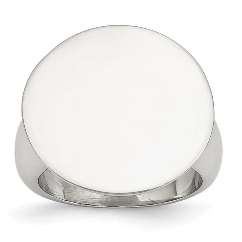 Stainless Steel Polished Circle Ring - shirin-diamonds