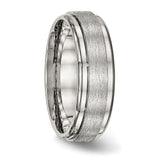 Stainless Steel Brushed and Polished Ridged Edge Ring