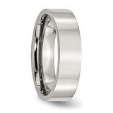 Stainless Steel Flat 6mm Polished Band