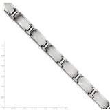 Stainless Steel Brushed and Polished Bracelet 9.5in