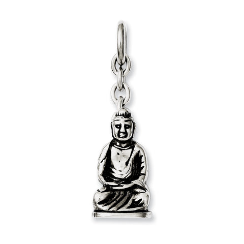 Stainless Steel Buddha Interchangeable Charm Pendant SRCH237 - shirin-diamonds
