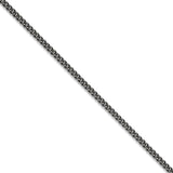 Stainless Steel 4.0mm 30in Round Curb Antiqued Chain SRN1007 - shirin-diamonds