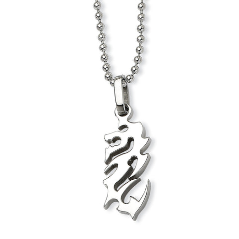 Stainless Steel Dragon Necklace SRN132 - shirin-diamonds
