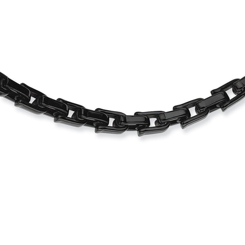 Stainless Steel Black IP-plated Necklace SRN163 - shirin-diamonds