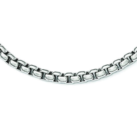 Stainless Steel Polished 24in Necklace SRN1799 - shirin-diamonds