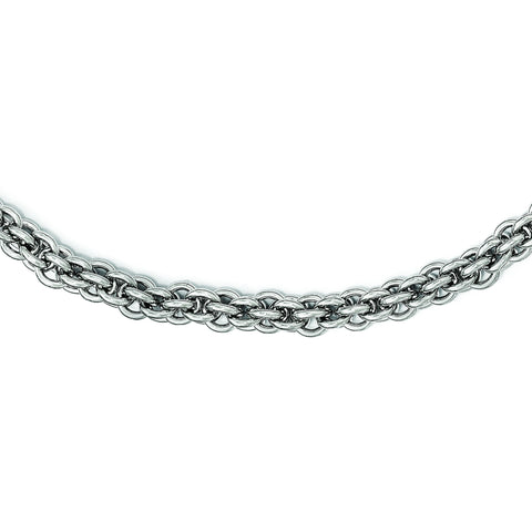 Stainless Steel Polished 24in Necklace SRN1965 - shirin-diamonds