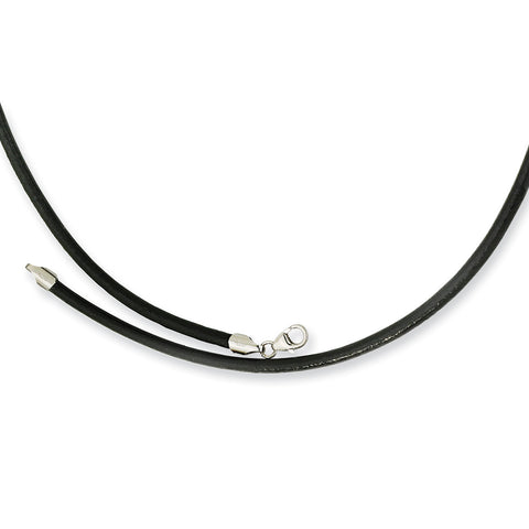 3.00  Genuine Leather  Greece Textured Necklace SRN196 - shirin-diamonds