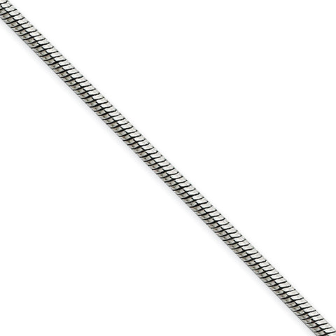 Stainless Steel 2.0mm 24in Snake Chain SRN217 - shirin-diamonds