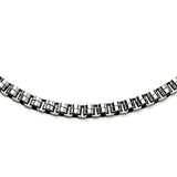 Stainless Steel Circular Links 24in Necklace SRN412 - shirin-diamonds