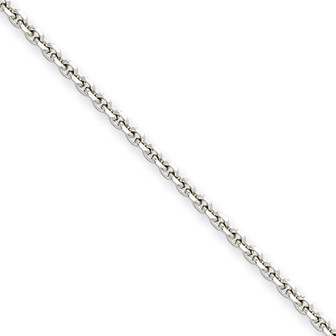 Stainless Steel 2.7mm 24in Cable Chain SRN657 - shirin-diamonds