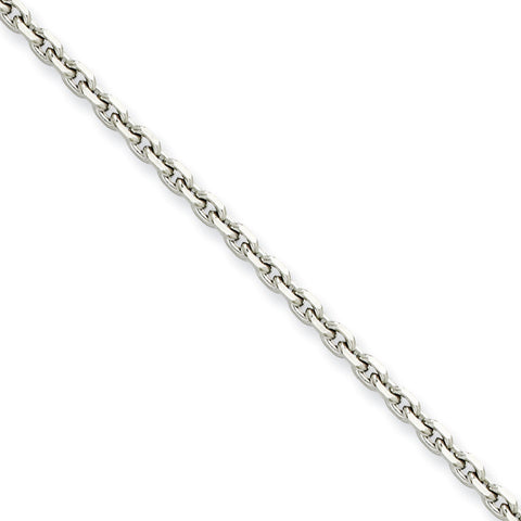 Stainless Steel 4.30mm 24in Cable Chain SRN659 - shirin-diamonds