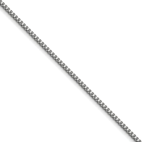 Stainless Steel 3.2mm 22in Box Chain SRN665 - shirin-diamonds