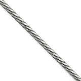 Stainless Steel 2.4mm 22in Snake Chain SRN669 - shirin-diamonds