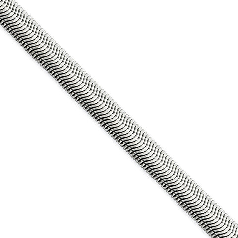 Stainless Steel 5.20mm 24in Flat Snake Chain SRN671 - shirin-diamonds