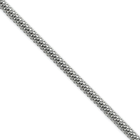 Stainless Steel 3.2mm 24in Bismark Chain SRN675 - shirin-diamonds