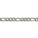 Stainless Steel 8.4mm 24in Figaro Chain SRN682 - shirin-diamonds