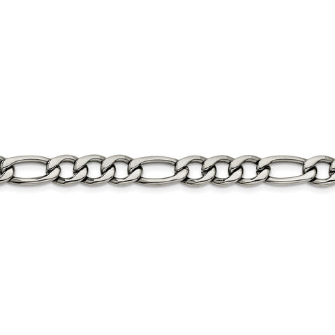 Stainless Steel 8.4mm 8in Figaro Chain SRN682 - shirin-diamonds