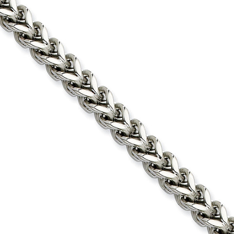 Stainless Steel 5.50mm 24in Franco Chain SRN683 - shirin-diamonds