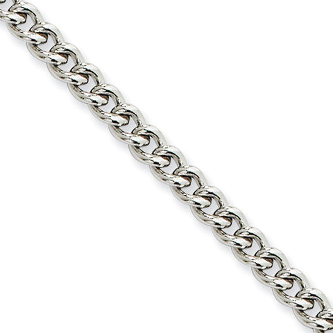 Stainless Steel 4.0mm 24in Round Curb Chain SRN686 - shirin-diamonds