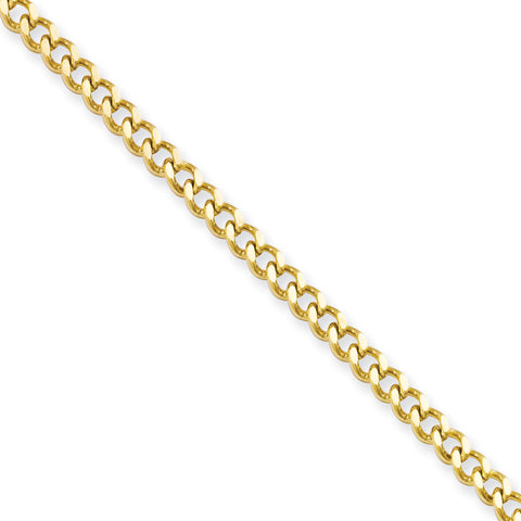 Stainless Steel IP Gold-plated 3.0mm 22in Curb Chain SRN688GP - shirin-diamonds