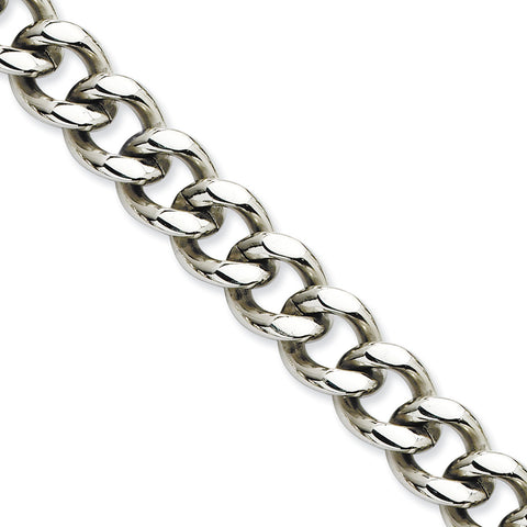 Stainless Steel 11.50mm 24in Curb Chain SRN692 - shirin-diamonds