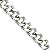 Stainless Steel 13.75mm 8.5in Curb Chain SRN693 - shirin-diamonds