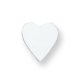 Sterling Silver Heart Shape Stamping SS1217/35 - shirin-diamonds