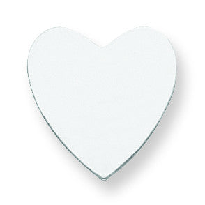 Sterling Silver Heart Shape Stamping SS1219/18 - shirin-diamonds