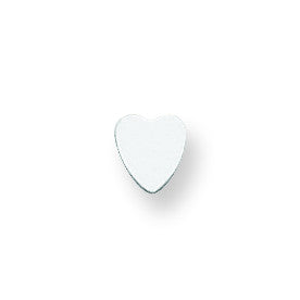 Sterling Silver Heart Shape Stamping SS1221/35 - shirin-diamonds