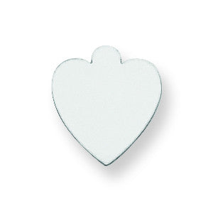 Sterling Silver Heart Shape w/Eyelet Stamping SS1231/35 - shirin-diamonds