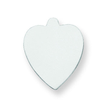 Sterling Silver Heart Shape w/Eyelet Stamping SS1233/35 - shirin-diamonds