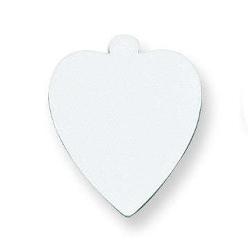 Sterling Silver Heart Shape w/Eyelet Stamping SS1234/35 - shirin-diamonds
