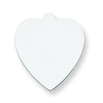Sterling Silver Heart Shape w/Eyelet Stamping SS1236/35 - shirin-diamonds