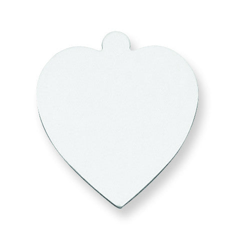 Sterling Silver Heart Shape w/Eyelet Stamping SS1237/35 - shirin-diamonds