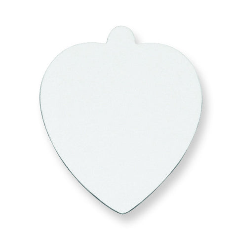 Sterling Silver Heart Shape w/Eyelet Stamping SS1239/35 - shirin-diamonds